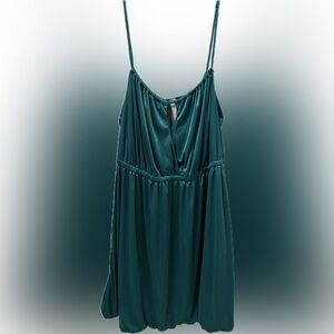 Torrid Teal Chemise mini dance dress